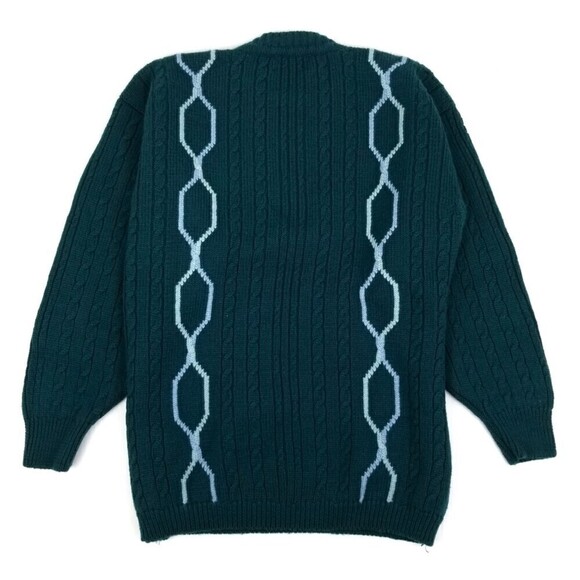 Pringle of Scotland Sports 100% Lambswool Knit Sweater Vintage Chain Link Crew - Picture 2 of 7